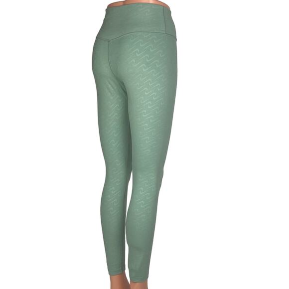 Nike Dri-Fit Check Logo Icon Mint Sage Green Pull-On Athletic Leggings Size S - Picture 3 of 9